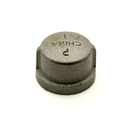 1-1/2 Inch Black Steel Cap